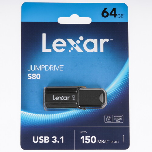 Купить Память USB Flash 64 ГБ Lexar JumpDrive S80 [LJDS080064G-BNBNG]  5471236. Характеристики, отзывы и цены в Донецке