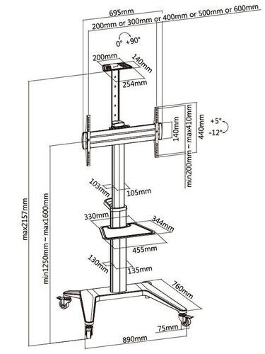 Купить Стойка с кронштейном Digis DSM-P764C  4838145. Характеристики, отзывы и цены в Донецке
