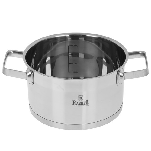 Купить Кастрюля Rashel Виктория R-270w 2.7 л 18 см серебристый  9321065. Характеристики, отзывы и цены в Донецке