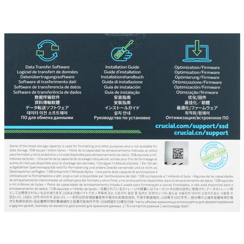 Купить 240 ГБ 2.5" SATA накопитель Crucial BX500  5072584. Характеристики, отзывы и цены в Донецке