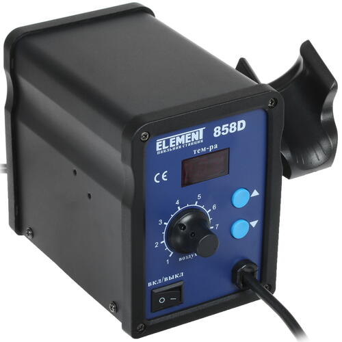 Купить Паяльный фен ELEMENT 858D  8106295. Характеристики, отзывы и цены в Донецке