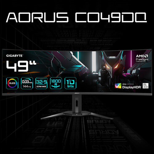 Купить 49" Монитор AORUS CO49DQ EK черный  5610885. Характеристики, отзывы и цены в Донецке