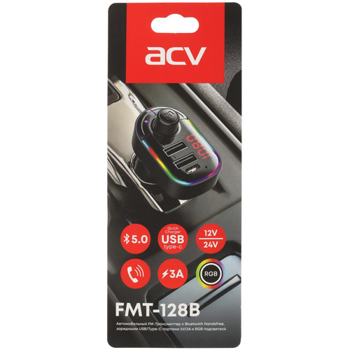 Купить FM-трансмиттер ACV FMT-128B  9247383. Характеристики, отзывы и цены в Донецке