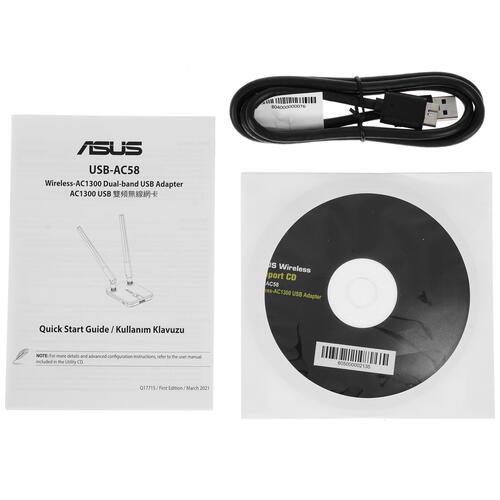 Купить Wi-Fi адаптер ASUS USB-AC58  4880601. Характеристики, отзывы и цены в Донецке