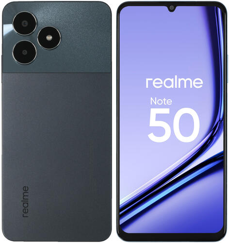 Купить 6.7" Смартфон realme Note 50 128 ГБ черный  5445241. Характеристики, отзывы и цены в Донецке