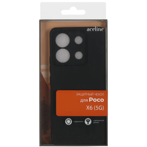 Купить Накладка  Aceline Fresh для POCO X6 черный  5434764. Характеристики, отзывы и цены в Донецке
