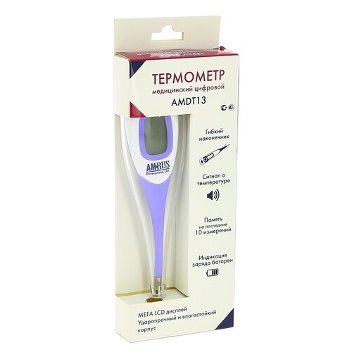 Купить Медицинский термометр Amrus Enterprises AMDT-13  8112149. Характеристики, отзывы и цены в Донецке