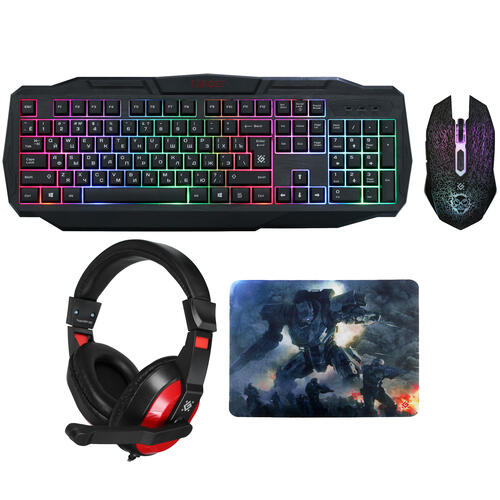 Купить Игровой набор Defender Target MKP-350 черный  5008888. Характеристики, отзывы и цены в Донецке