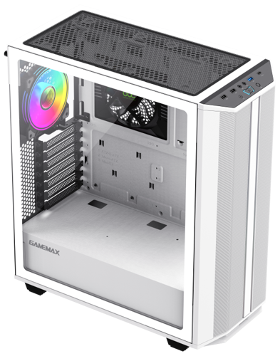 Купить Корпус GameMax Precision 2 White [ЦБ-00014492] белый  9063335. Характеристики, отзывы и цены в Донецке