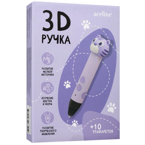 Купить Набор для творчества с 3D-ручкой Aceline P11 Tiger  фиолетовый  5403472. Характеристики, отзывы и цены в Донецке