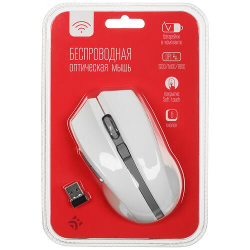 Купить Мышь беспроводная DEXP WM-290W  белый  5065645. Характеристики, отзывы и цены в Донецке