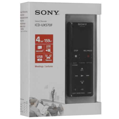 Купить Диктофон Sony ICD-UX570F  5628295. Характеристики, отзывы и цены в Донецке