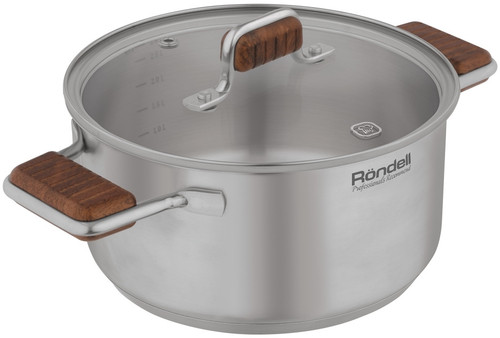 Купить Кастрюля Rondell Fjord RDS-1791 3.2 л 20 см серебристый  9309587. Характеристики, отзывы и цены в Донецке