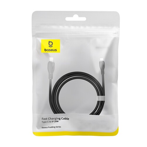 Купить Кабель круглый Baseus Lightning 8-pin - USB Type-C черный 1.2 м  9260746. Характеристики, отзывы и цены в Донецке