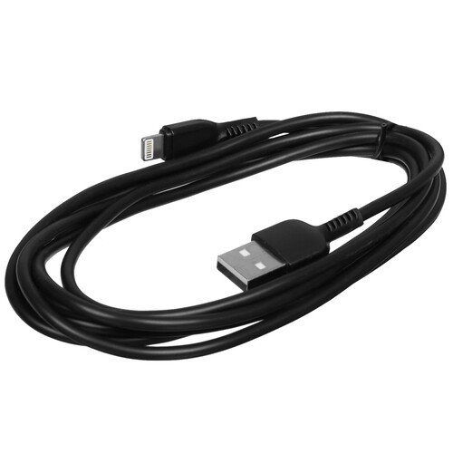 Купить Кабель круглый Hoco Lightning 8-pin - USB 2.0 Type-A черный 2 м  5475061. Характеристики, отзывы и цены в Донецке