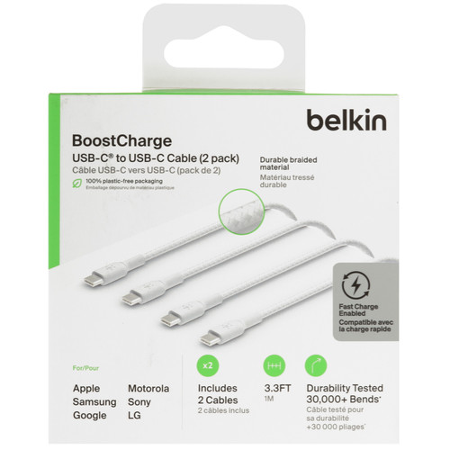Купить Кабель Belkin USB Type-C - USB Type-C белый  5605594. Характеристики, отзывы и цены в Донецке