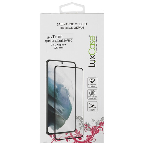 Купить Защитное стекло LuxCase для экрана Tecno SPARK GO 1/ 30 5G/ 30C  5490547. Характеристики, отзывы и цены в Донецке