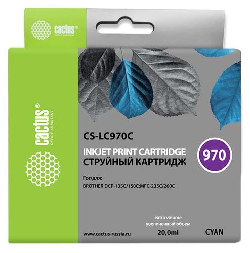Купить Картридж Cactus CS-LC970C голубой  7974826. Характеристики, отзывы и цены в Донецке
