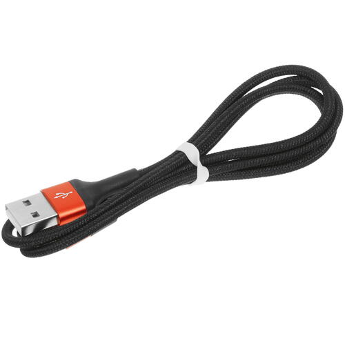 Купить Кабель круглый Hoco Lightning 8-pin - USB 2.0 Type-A черный 1 м  5452394. Характеристики, отзывы и цены в Донецке