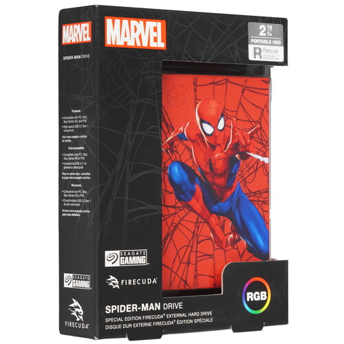 Купить 2 ТБ Внешний HDD Seagate FireCuda Spider-Man Special Edition  5488203. Характеристики, отзывы и цены в Донецке