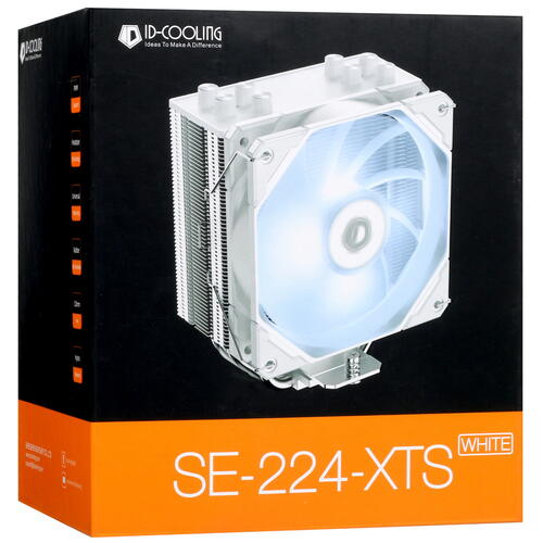 Купить Кулер для процессора ID-COOLING SE-224-XTS  белый  5073911. Характеристики, отзывы и цены в Донецке