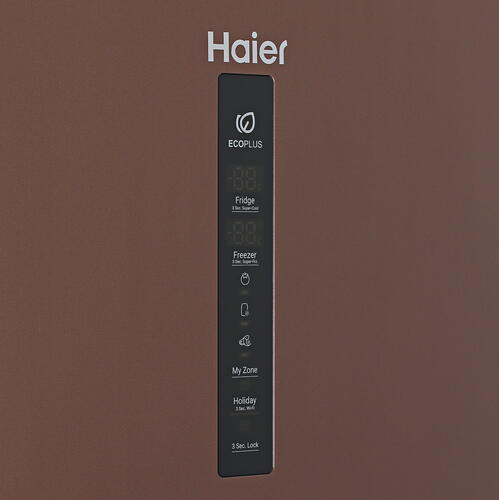 Купить Холодильник с морозильником   Haier C4F740CLBGU1 коричневый  9954141. Характеристики, отзывы и цены в Донецке