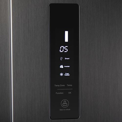 Купить Холодильник Side by Side   MAUNFELD MFF177NFSB серый  5310106. Характеристики, отзывы и цены в Донецке