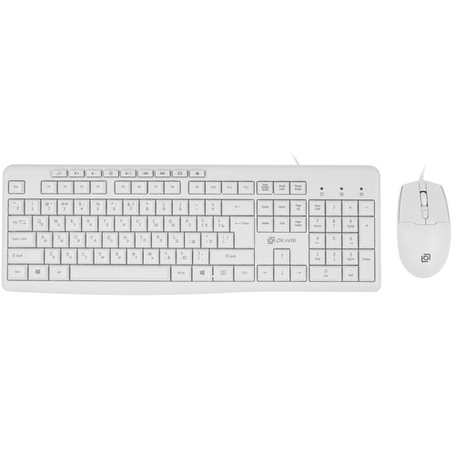 Купить Клавиатура+мышь  проводная  Oklick S650 белый  5603317. Характеристики, отзывы и цены в Донецке