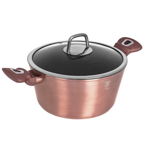 Купить Кастрюля Berlinger Haus I-Rose Edition BH-6035 4 л 24 см розовый  9151285. Характеристики, отзывы и цены в Донецке