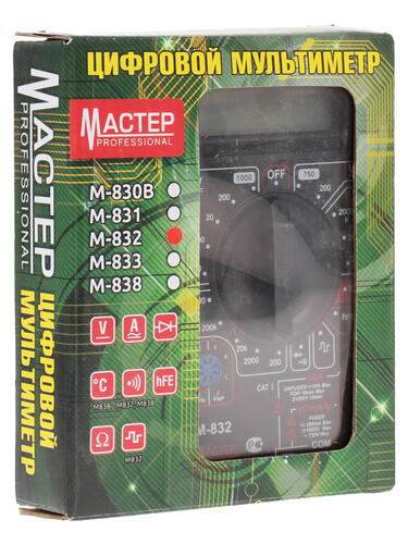 Купить Мультиметр Master Professional M832  1063069. Характеристики, отзывы и цены в Донецке