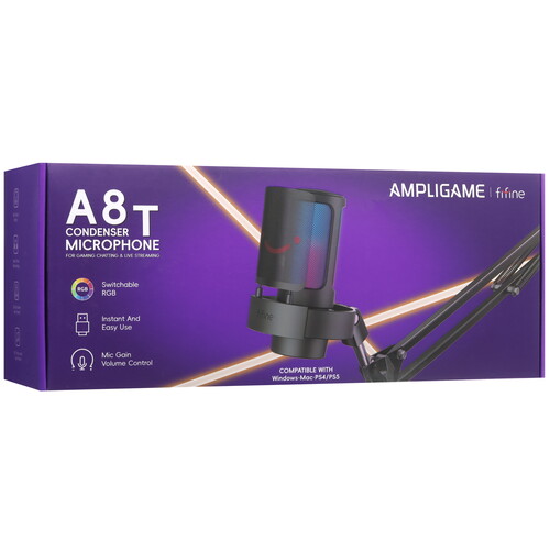 Купить Микрофон Fifine A8T черный  5465295. Характеристики, отзывы и цены в Донецке