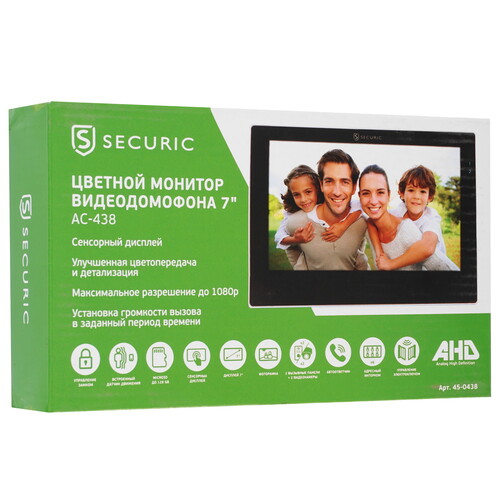 Купить Монитор видеодомофона Securic AC-438  9096227. Характеристики, отзывы и цены в Донецке