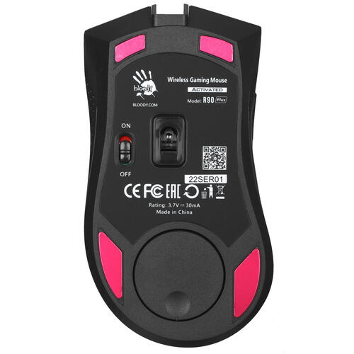 Купить Мышь беспроводная A4Tech Bloody R90 Plus  черный  5400139. Характеристики, отзывы и цены в Донецке