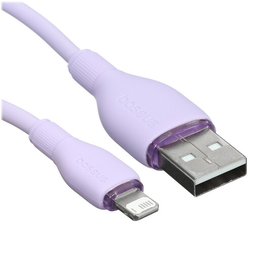 Купить Кабель круглый Baseus Lightning 8-pin - USB 2.0 Type-A фиолетовый 1.2 м  5495762. Характеристики, отзывы и цены в Донецке