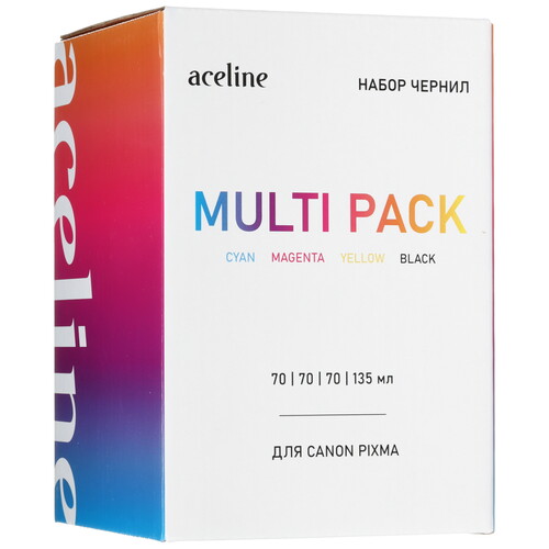 Купить Чернила водорастворимые Aceline NS-GI-490BKCMY голубой, желтый, пурпурный, черный  9211118. Характеристики, отзывы и цены в Донецке