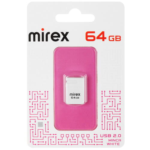 Купить Память USB Flash 64 ГБ Mirex MINCA [13600-FMUMIW64]  5446832. Характеристики, отзывы и цены в Донецке