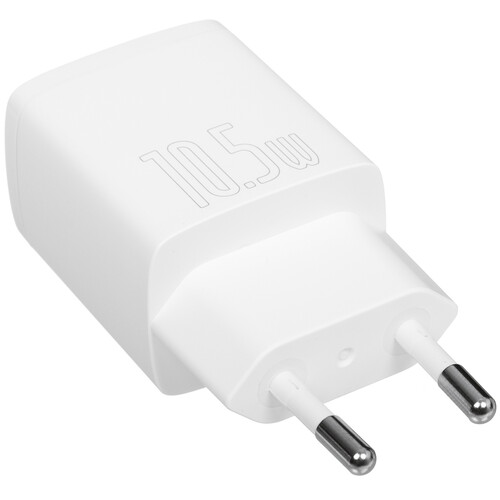 Купить Сетевое зарядное устройство Baseus Compact 2U белый  5495772. Характеристики, отзывы и цены в Донецке