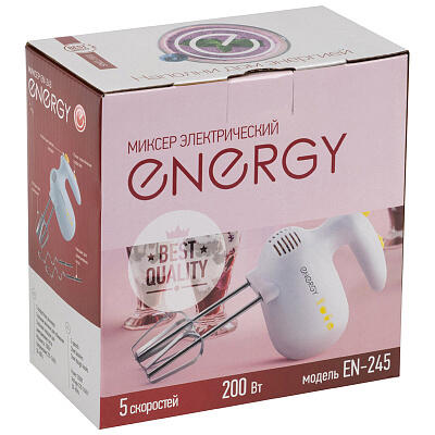 Купить Миксер ENERGY EN-245 белый  8199375. Характеристики, отзывы и цены в Донецке
