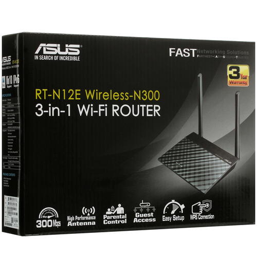 Купить Wi-Fi роутер ASUS RT-N12E  5098263. Характеристики, отзывы и цены в Донецке