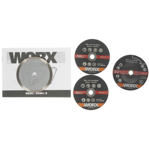 Купить Углошлифовальная машина (УШМ) Worx WX801.9 PowerShare 20V  , Без ЗУ, Без АКБ  8143029. Характеристики, отзывы и цены в Донецке