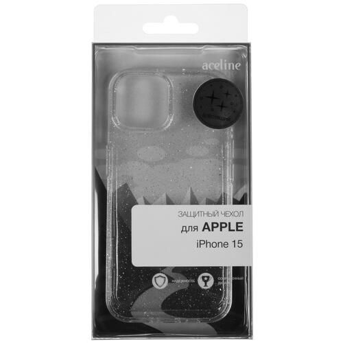 Купить Накладка  Aceline Shiny для Apple iPhone 15 прозрачный  5423953. Характеристики, отзывы и цены в Донецке