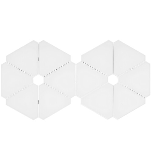 Купить Светильник настенно-потолочный Home Ideas Треугольники (12 модулей) белый/белый  9178379. Характеристики, отзывы и цены в Донецке