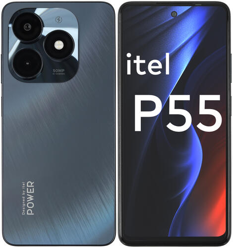 Купить 6.6" Смартфон Itel P55 256 ГБ черный  5446662. Характеристики, отзывы и цены в Донецке