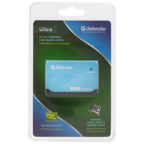 Купить Кард-ридер Defender Ultra  8145907. Характеристики, отзывы и цены в Донецке