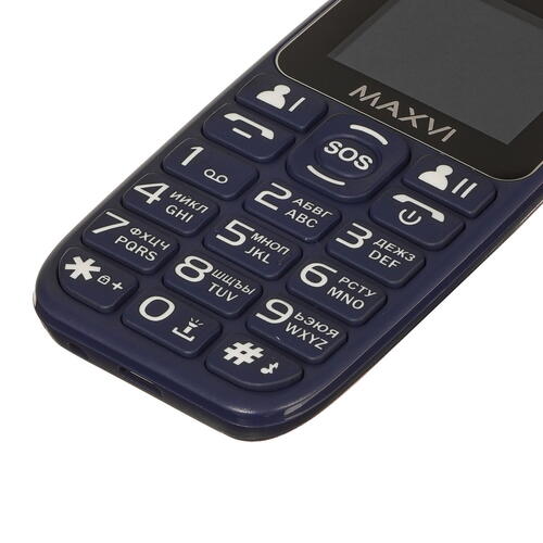 Купить Сотовый телефон Maxvi B110 синий  9064665. Характеристики, отзывы и цены в Донецке