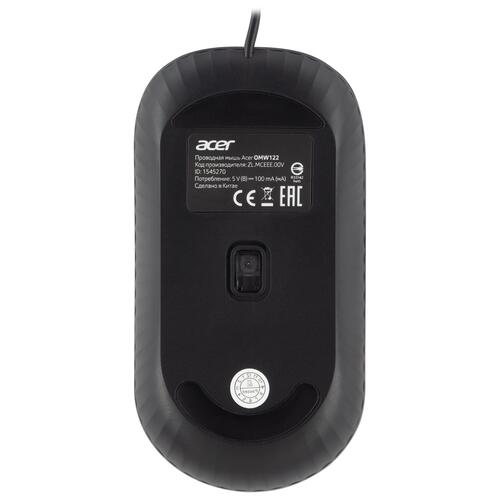 Купить Мышь проводная Acer OMW122 [ZL.MCEEE.00V] черный  5015148. Характеристики, отзывы и цены в Донецке