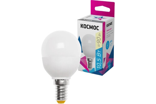 Купить Комплект светодиодных ламп Космос LkLED10.5wG45E1430  9303078. Характеристики, отзывы и цены в Донецке