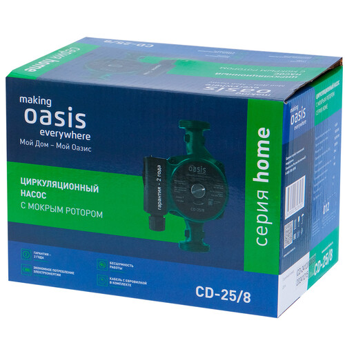 Купить Циркуляционный насос Oasis CD-25/8  9273685. Характеристики, отзывы и цены в Донецке