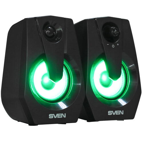 Купить Колонки SVEN 370 черный  5063925. Характеристики, отзывы и цены в Донецке