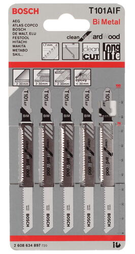 Купить Пилка для лобзика Bosch 2608634897  1064069. Характеристики, отзывы и цены в Донецке
